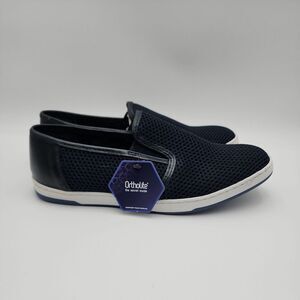 Base London Men's Shoes Polka Size‎ 42 Navy/White Loafer Sneakers Ortholite